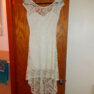 Sans Souci brand Ivory High-low dress